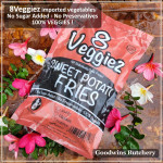 8Veggiez IQF frozen fries SWEET POTATO MIXED COLOUR - UBI CAMPUR WARNA 8 Veggiez (new packaging)